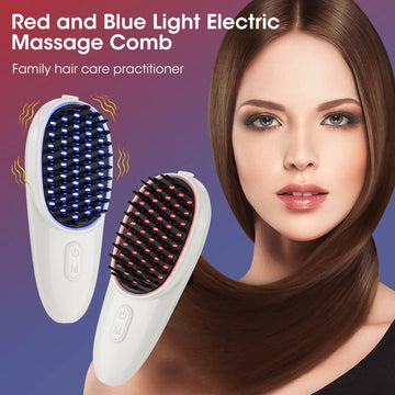 Red Blue Light Massage Comb